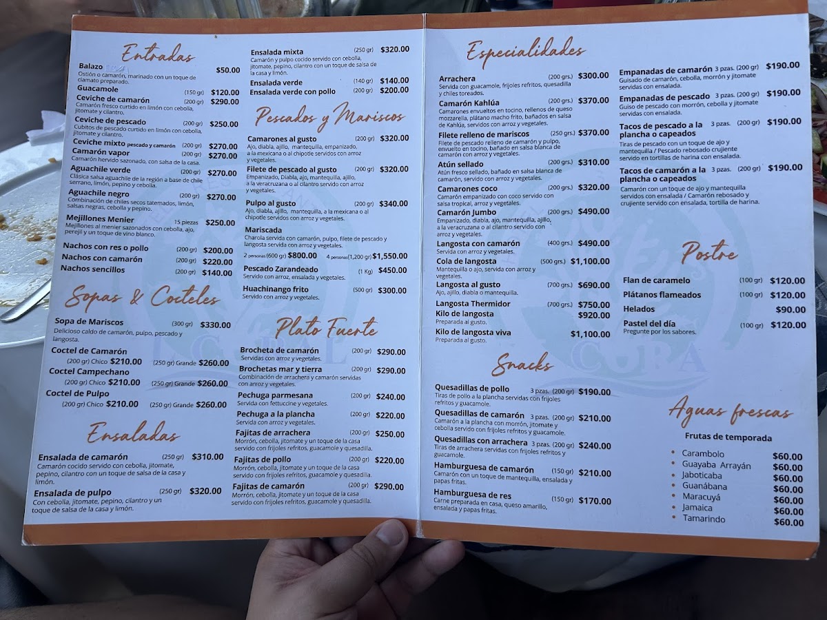 Restaurante El Coral Menu - Image 2